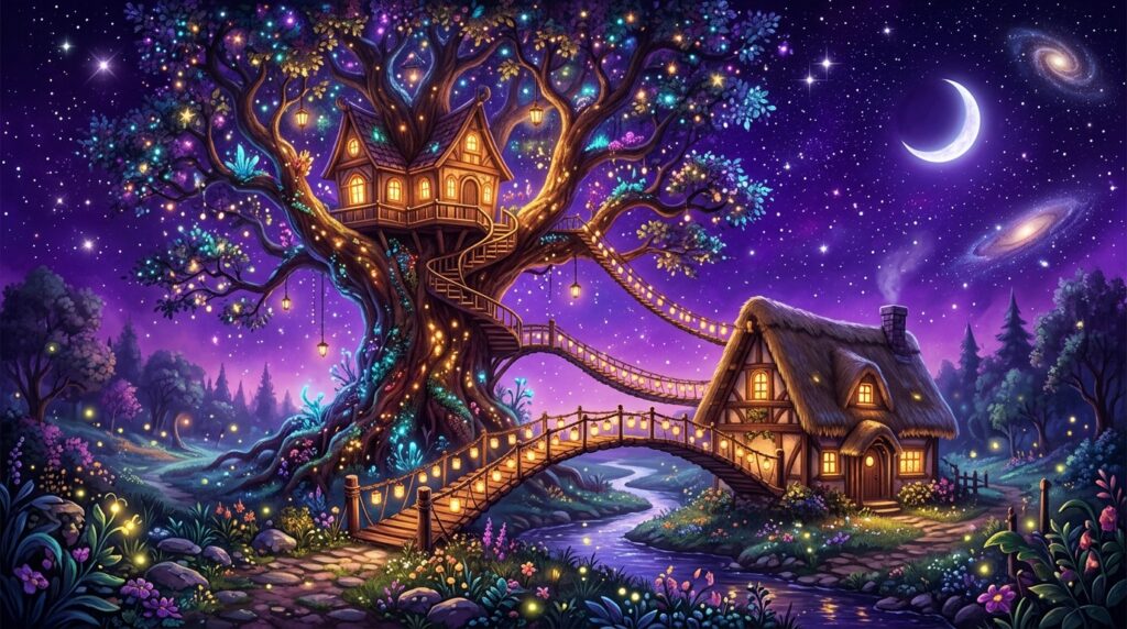 Starlight Treehouse Cottage 🌌